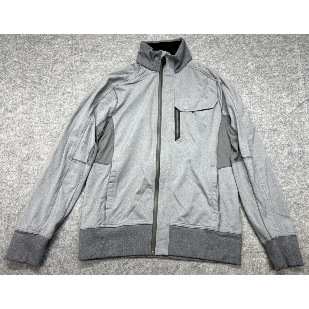 Lululemon Jacket Men's Medium Gray Vent Tech Athleisure Full Zip Pockets